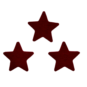 Kleiner Filz Stern (3 er Set)